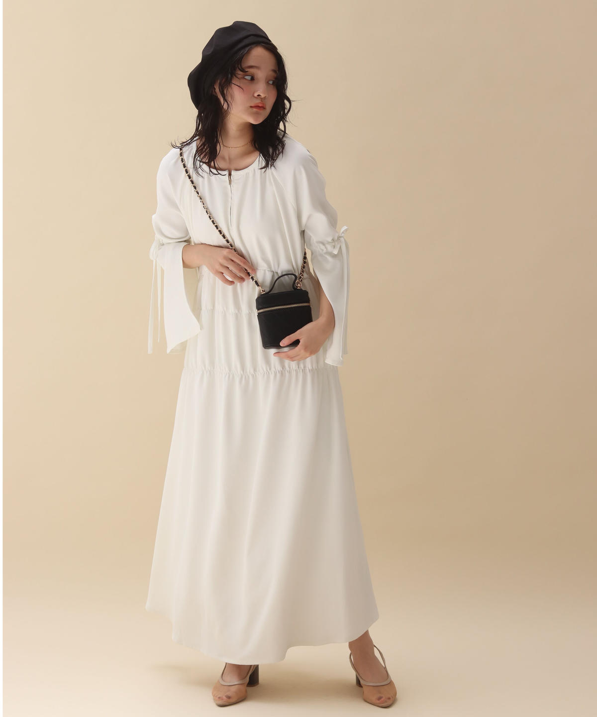 高級品市場 muguet op dot gather 】front original ワンピース