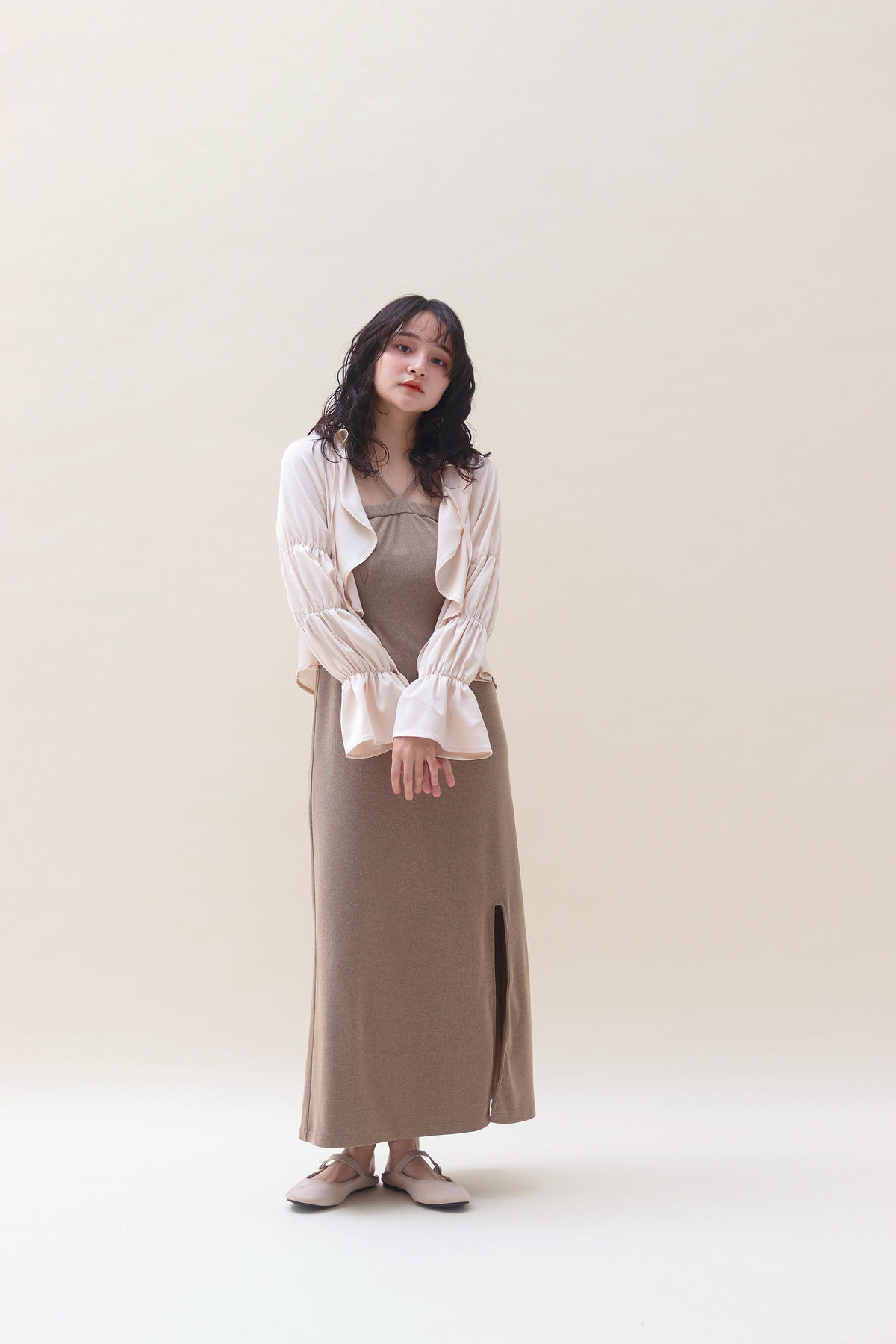 【muguet original】candy sleeve frill bolero
