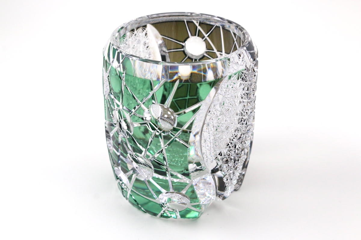 プラネットロック- 緑×青墨 | 鍋谷グラス工芸社 オンラインショップ