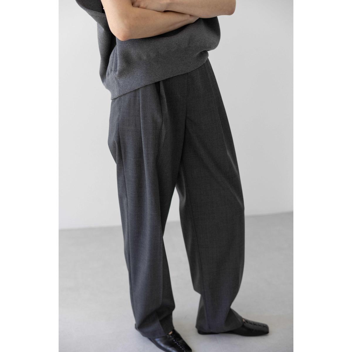 とっち様専用】na.e two tacks wool slacks ブラック S パンツ 純正品