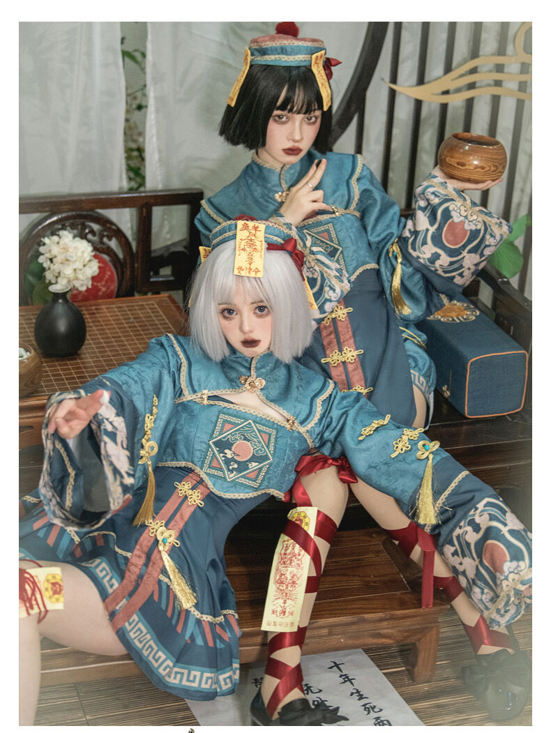 クラシック リトルキョンシー ミニワンピース 中華ロリ Mサイズ