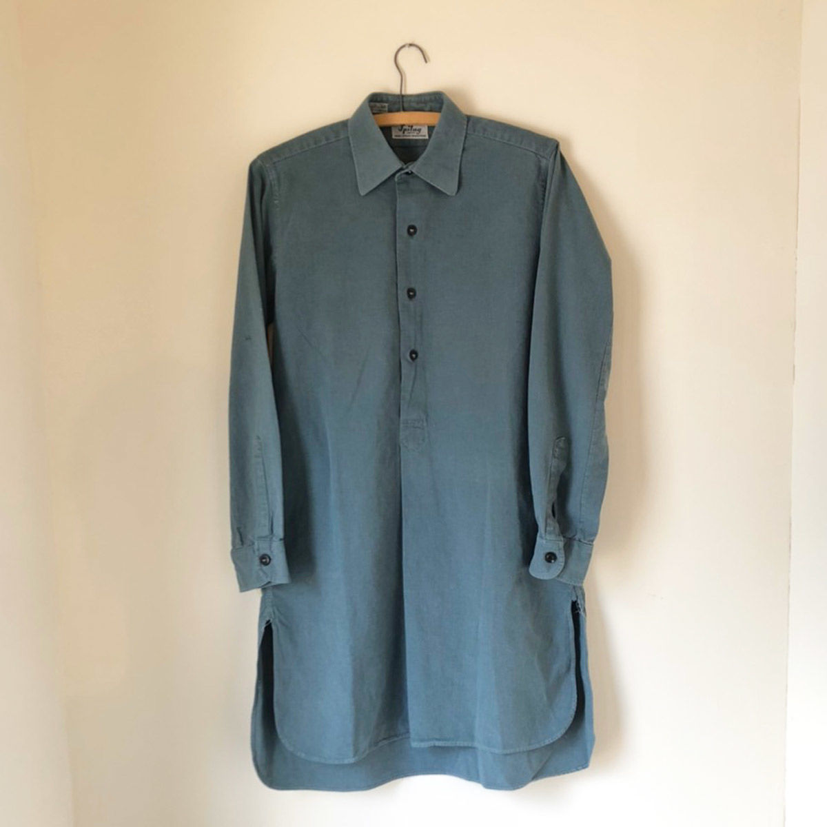 スイス軍 グランパシャツ カーキ ヴィンテージ ミリタリー vintage shirt ... スイス軍 グランパシャツ カーキ ヴィンテージ ミリタリー vintage shirt ...