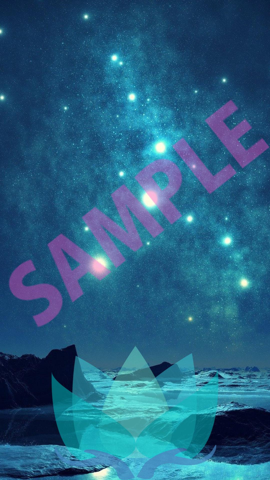 浄化 星空と蓮の花 待ち受け Nanami Mayu Official Online