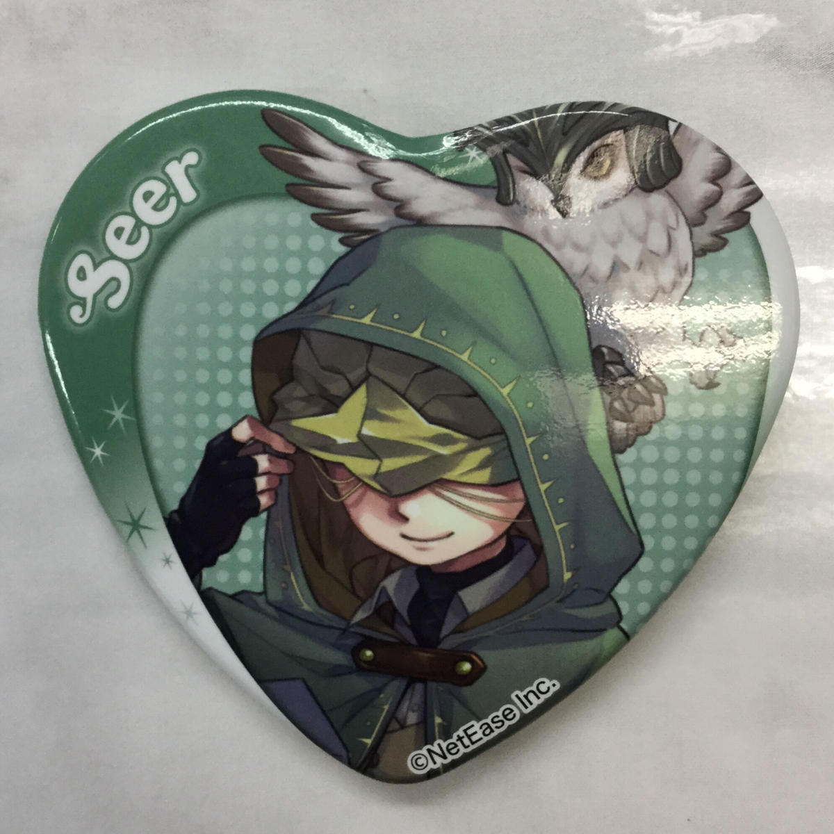 第五人格 占い師 荘園告白シーズン Inスイーツパラダイスコラボ トレーディングハート缶バッ