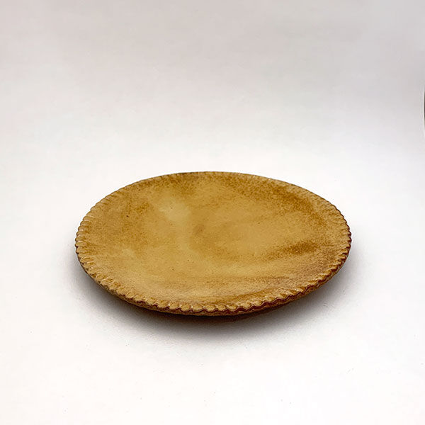山田洋次 軟陶 皿 20cm イエロー
