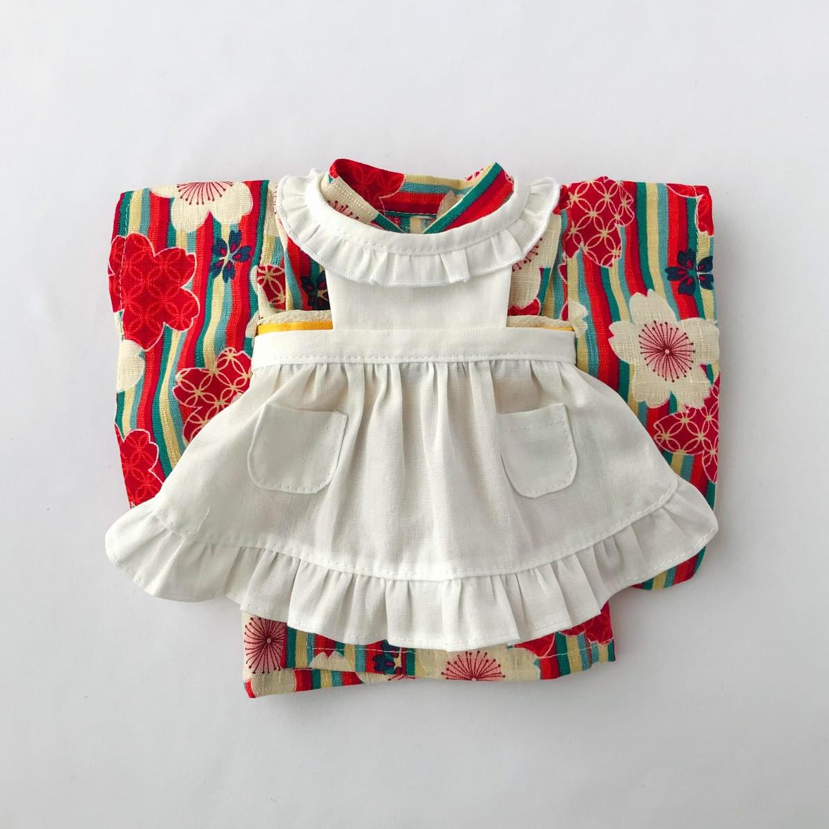 着物用 フリルエプロン ダウンロードdollパターン Nanokoko Pattern