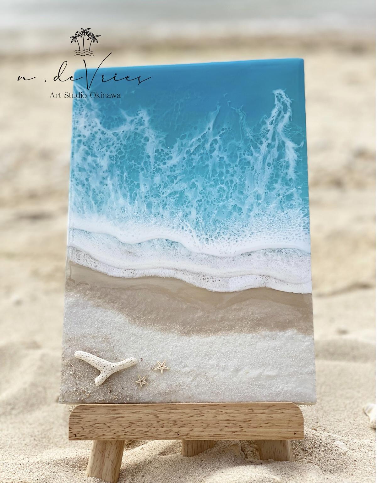 オーシャンレジンアート 海パネル ［現品］ | n.deVries レジンアート