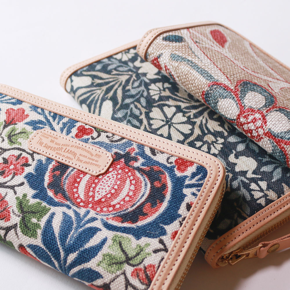 【THE SUPERIOR LABOR 】William Morris long wallet...
