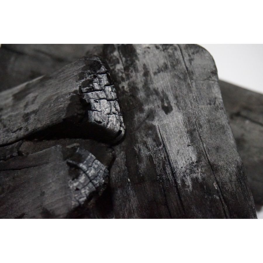 インテリア備長炭 おしゃれ 消臭 除湿 浄化用 極太サイズ ５本プラス１本増量セット バスケッ