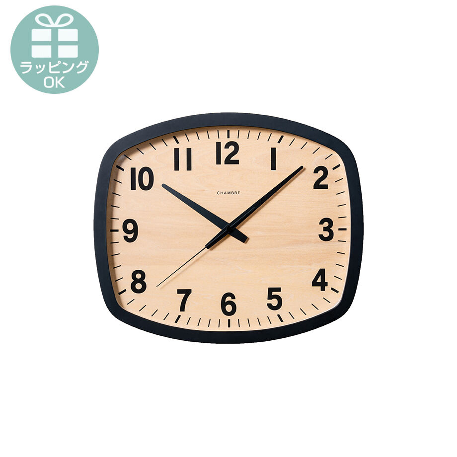 CHAMBRE R-SQUARE CLOCK BLACK スクエア 壁掛け時計 ...