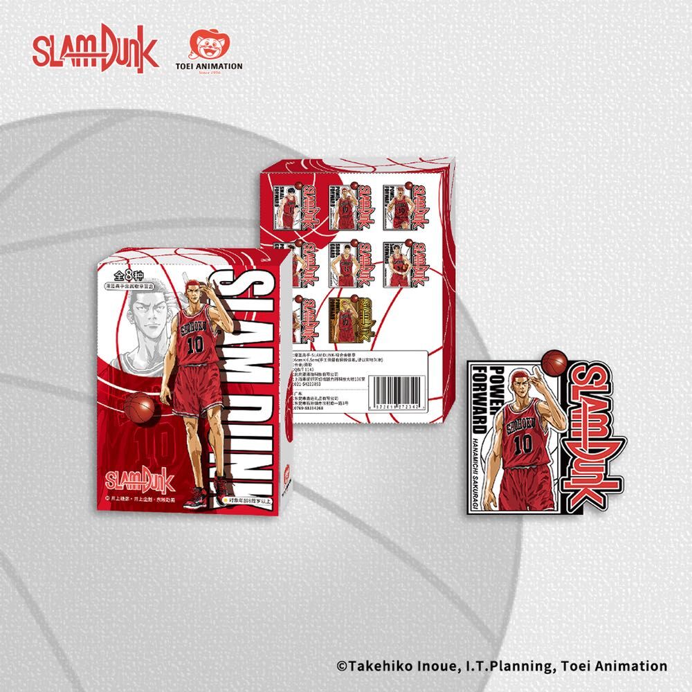 代引可】 スラムダンク中国上海ポップアップストア限定缶バッジ カラー