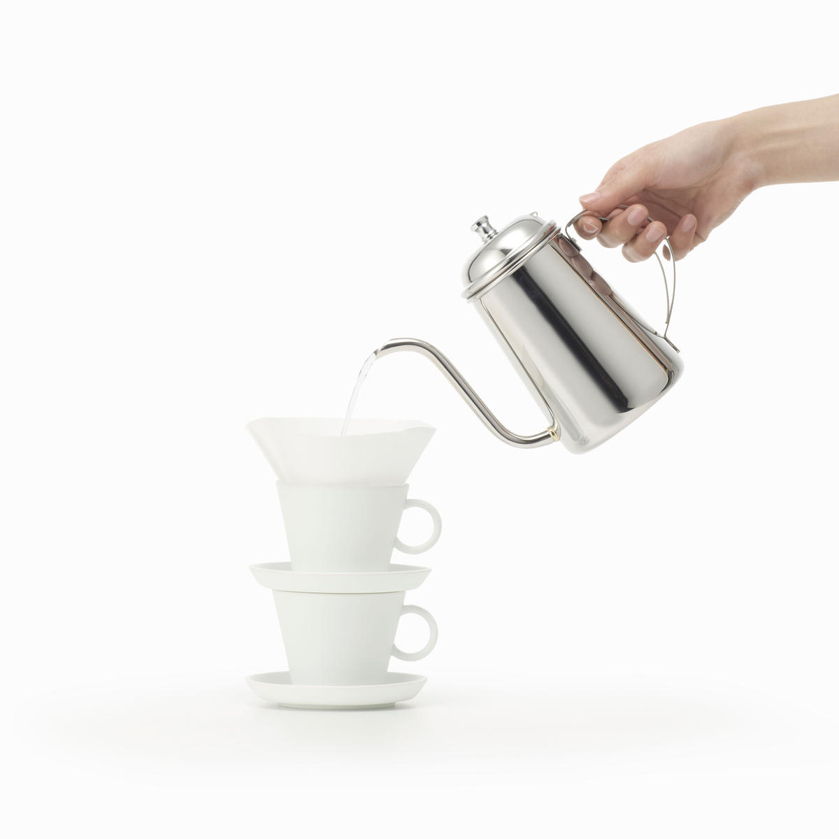 twin cup (coffee dripper + cup and saucer) ne...