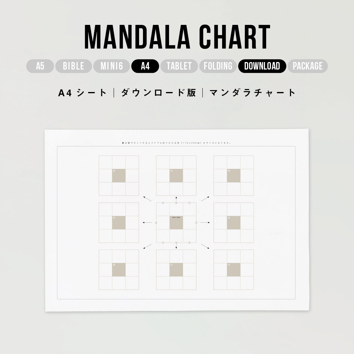 A4｜mandala chart nicotto 2nd base