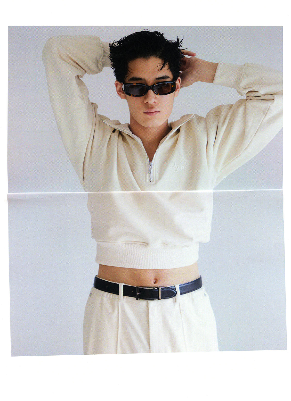 2極タイプ 【⚠️出品今週まで】NKNIT half zip sweatshirt size②