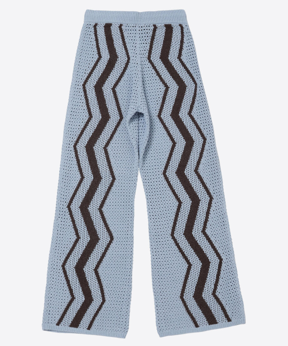 NKNIT zigzag paper knit shirts OW ①