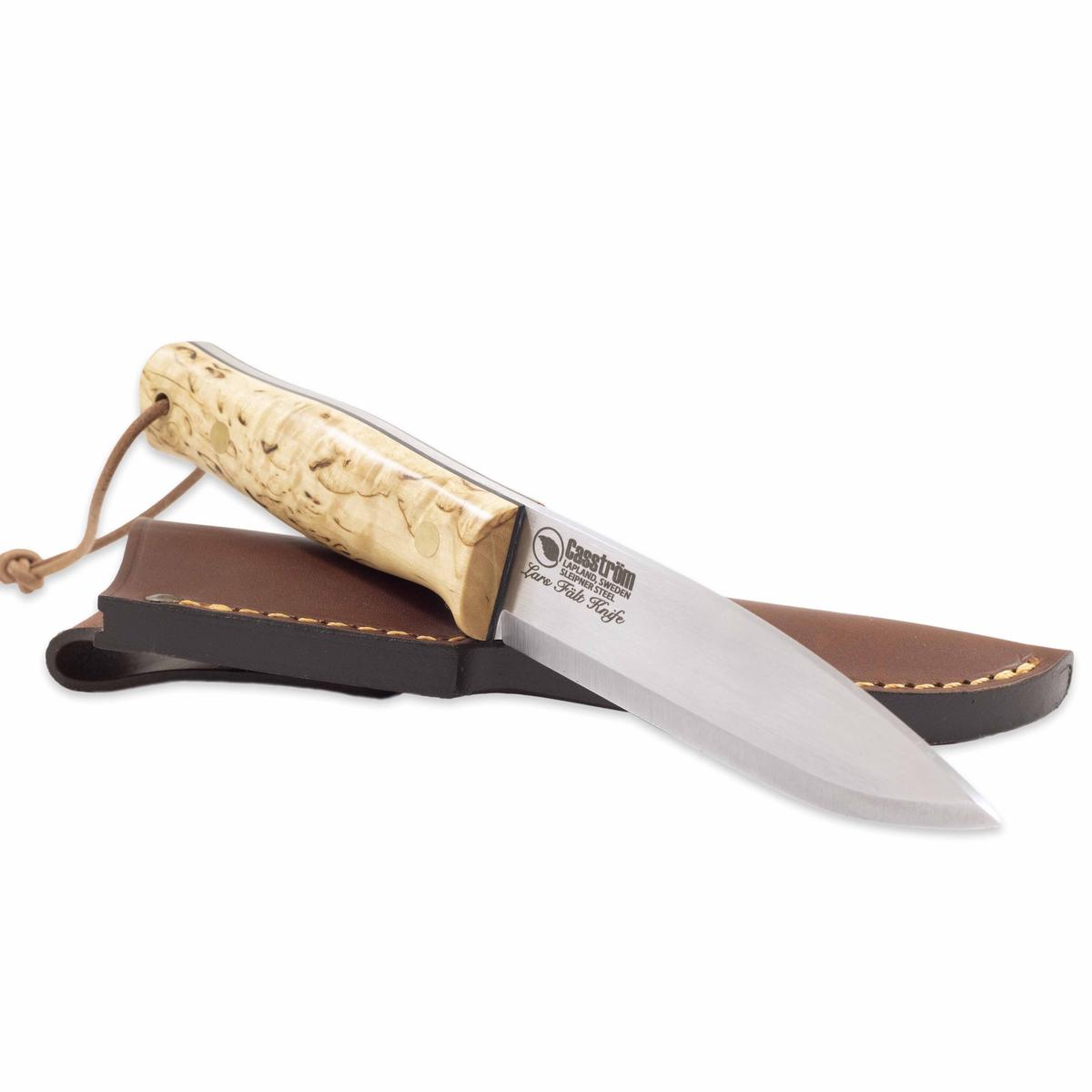 Casstrom Lars Falt Knife 115mm - Curly Birch /