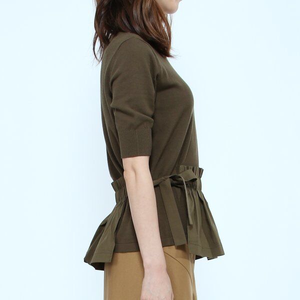 BEATRICE ベアトリス フリル切替え半袖ニット(e93407) | nolita caffe