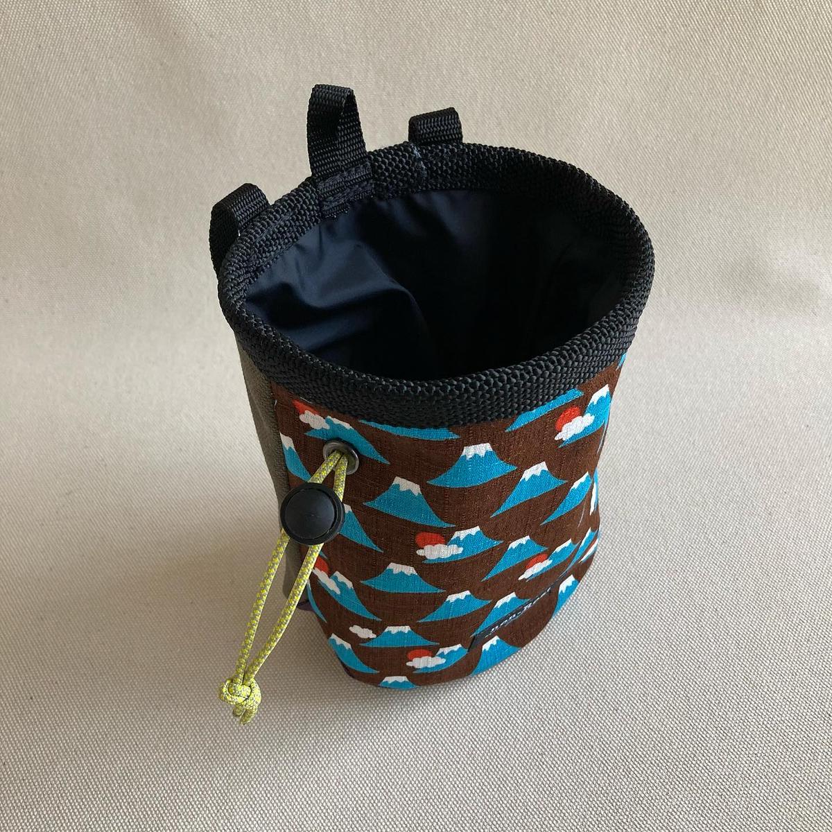 腰付け チョークバッグ 富士山 茶色 Non Rest