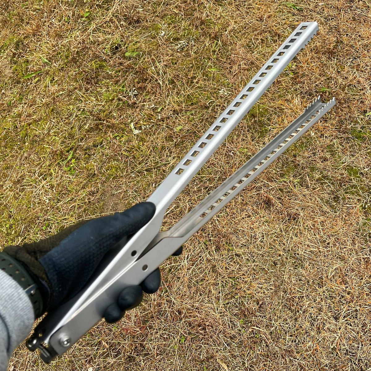 野良ばさみ【剛】 ALLステンレス 全長約460mm 日本製 | ソロキャンプ 野良ばさみ【剛】 ALLステンレス 全長約460mm 日本製 | ソロキャンプ