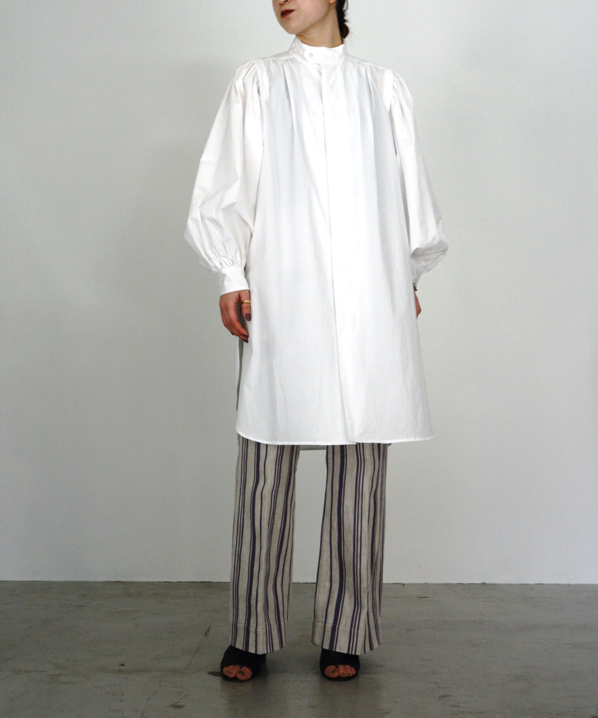 GATHER SLEEVE LONG SHIRTS【WOMENS】 | FILL THE BI... GATHER SLEEVE LONG SHIRTS【WOMENS】 | FILL THE BI...