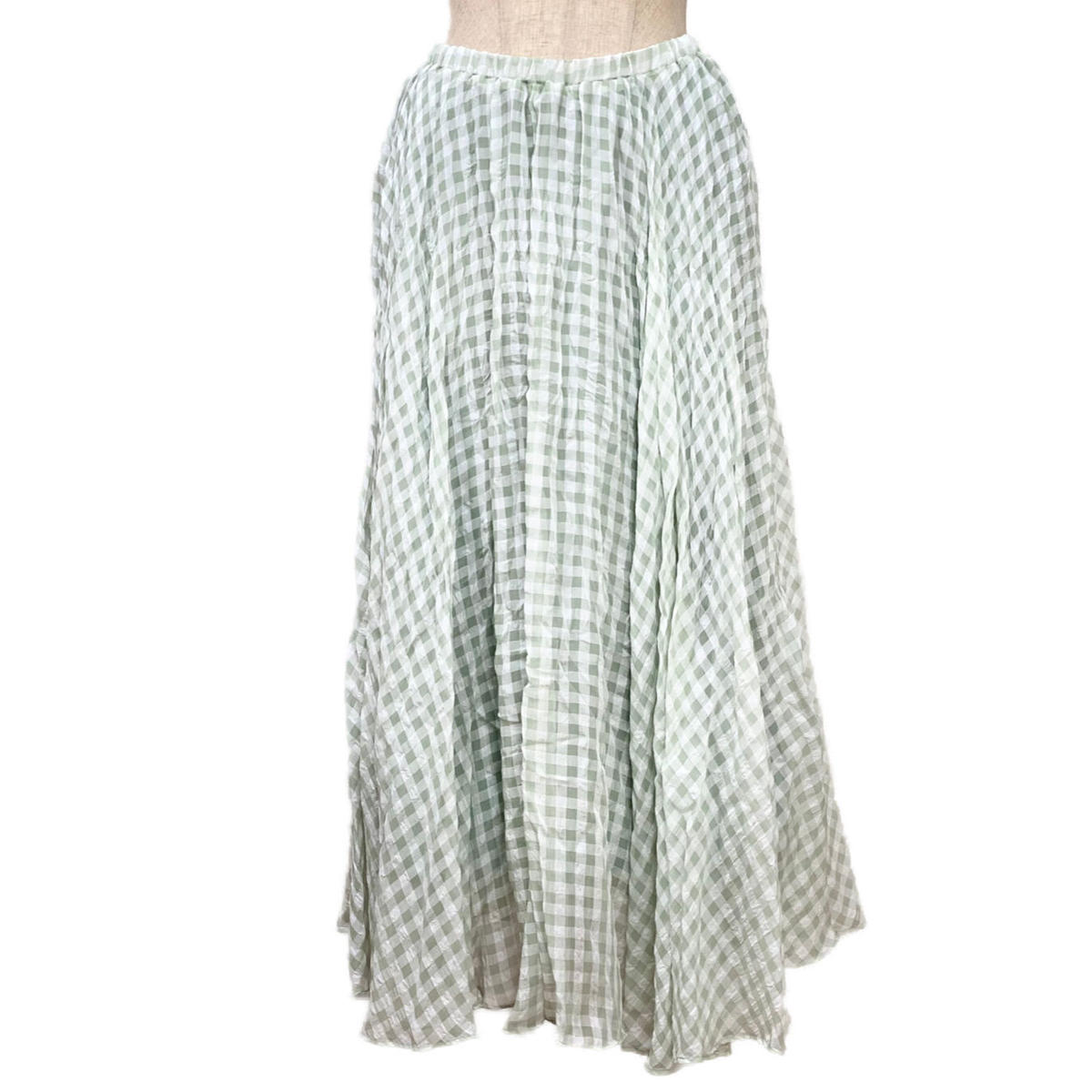 131】 babaco CHECK SKIRT ババコ チェックスカート-