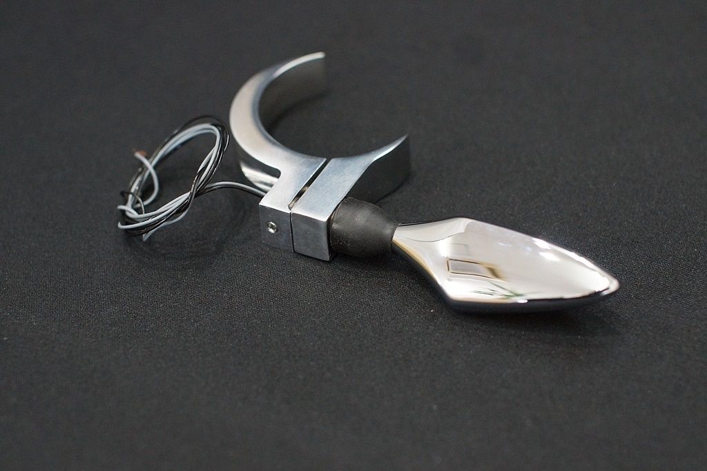 49mmフロントフォーク用 ウインカーステーset | custom factory Noy'...