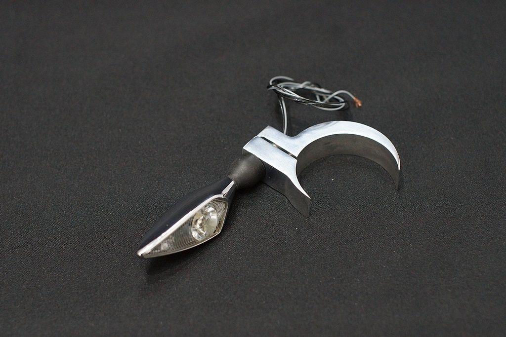 49mmフロントフォーク用 ウインカーステーset | custom factory Noy'...