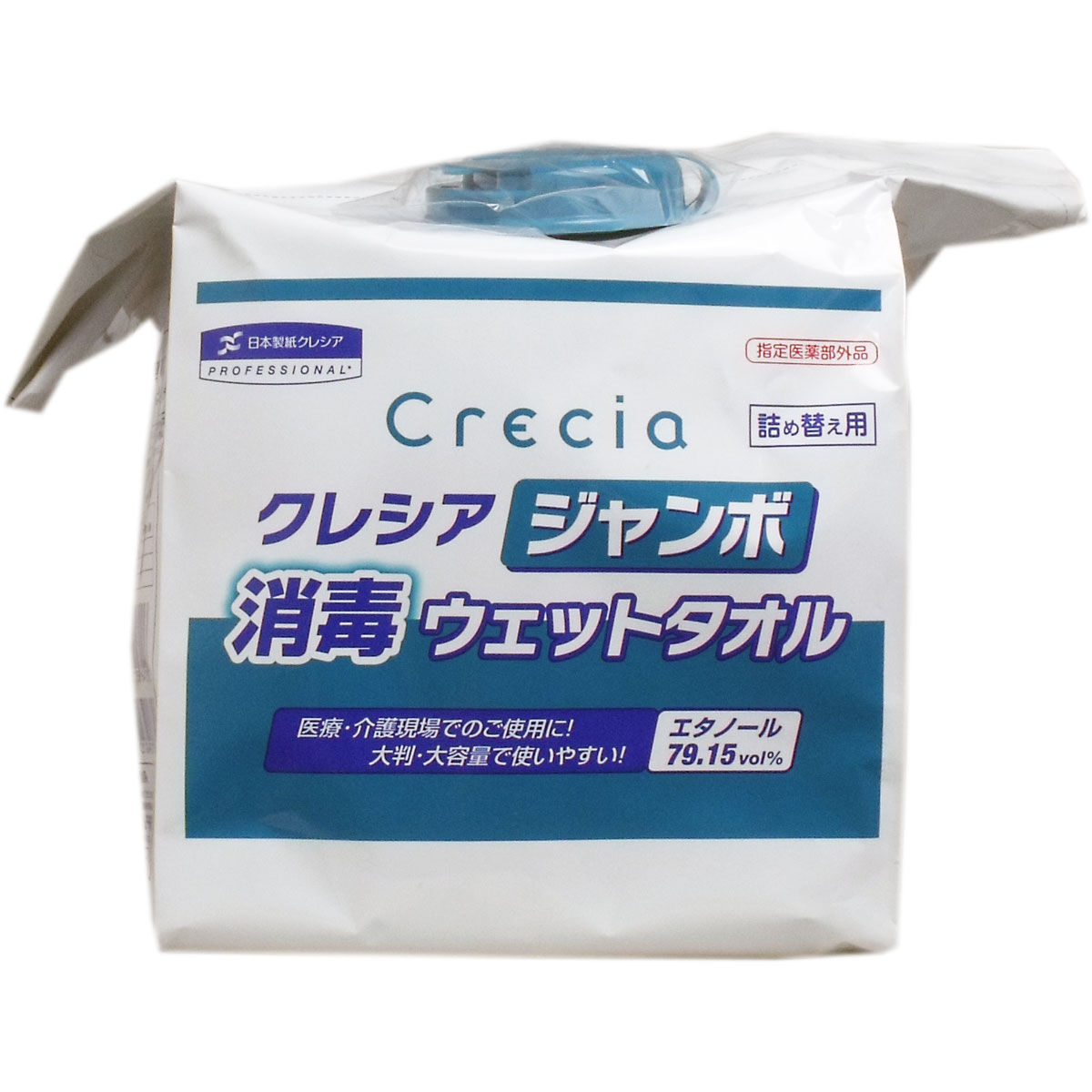 クレシア ジャンボ消毒ウェットタオル 詰替用 250枚入 | Greenport