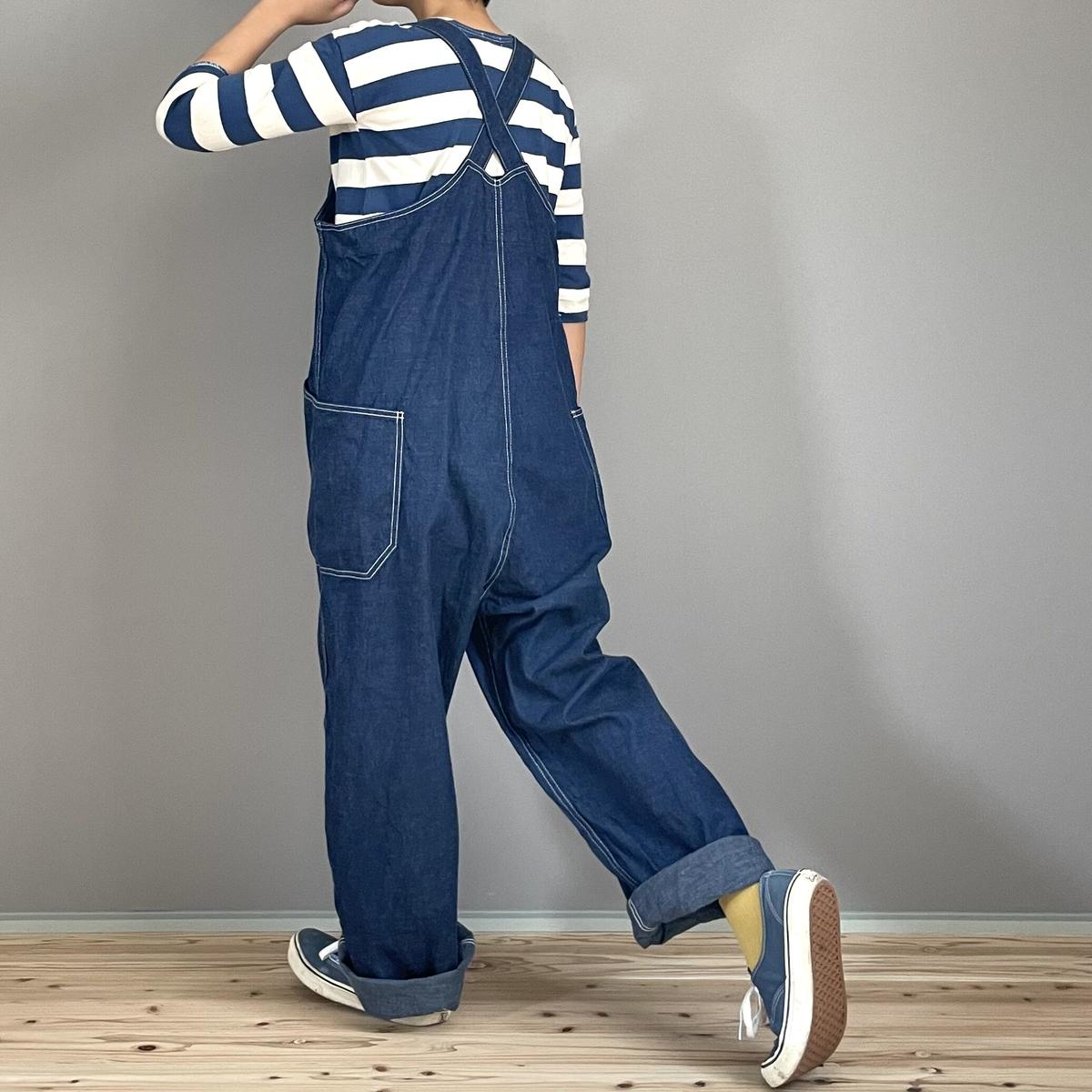 □予約分完売しました□カンフーオーバーオール□コバルトブルー□8oz
