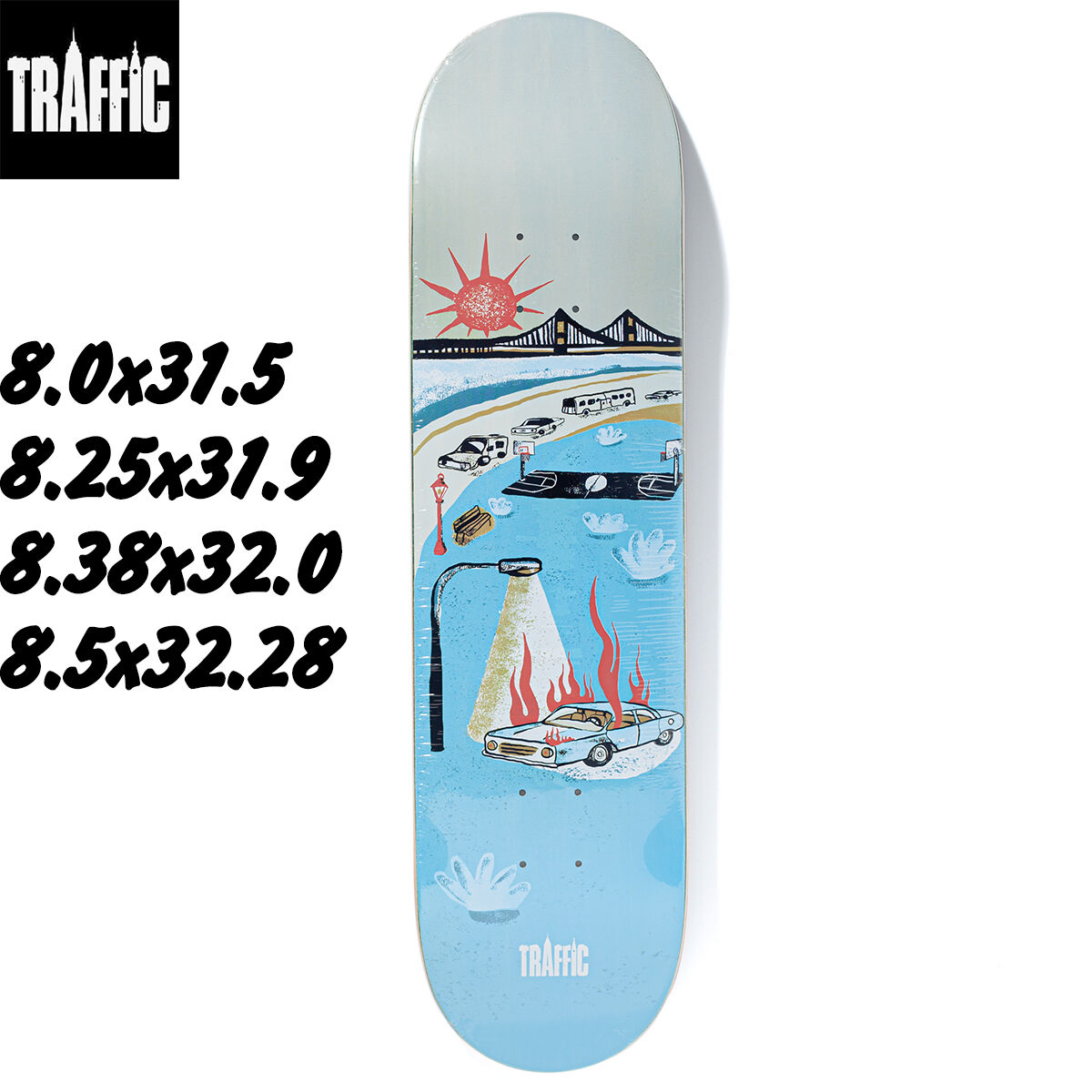 TRAFFIC トラフィックスケートボード スケボー デッキ 板gx-1000