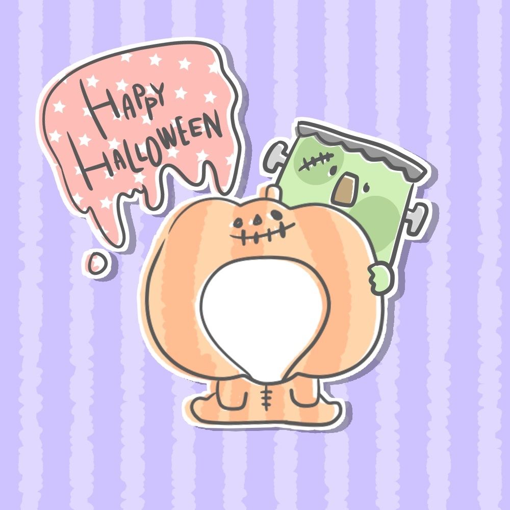 Halloween 顔はめ Saku S Oekaki Store