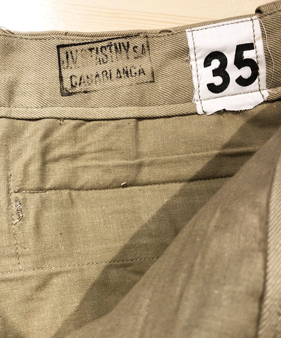 今季ブランド ビッグサイズ46 フランス軍M52チノパン 後期型 1959年製