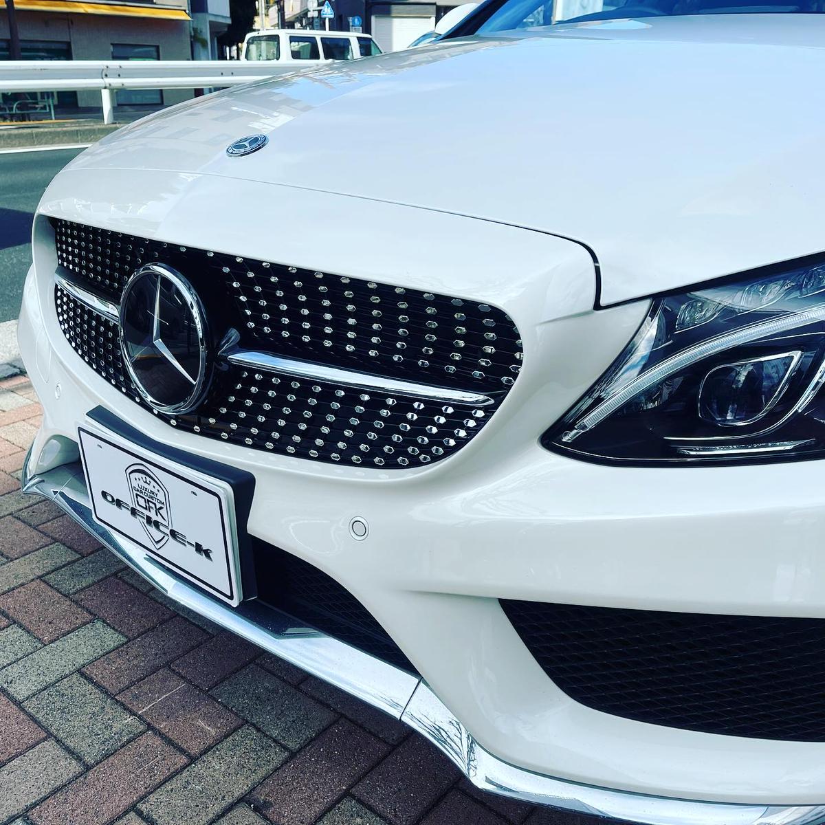 ベンツ Cクラス W205 前期 ダイアモンドグリル ブラックフィン 商品 ...
