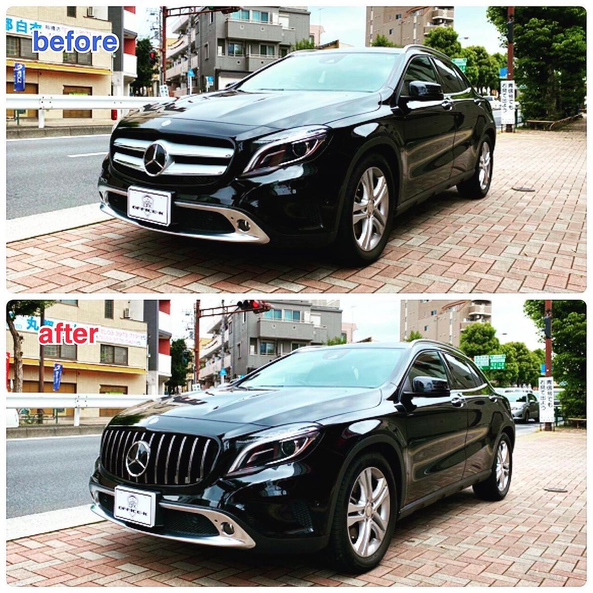 ベンツ Glaクラス X156 前期 パナメリカーナグリル 縦フィン Gtr仕様 商品番号43