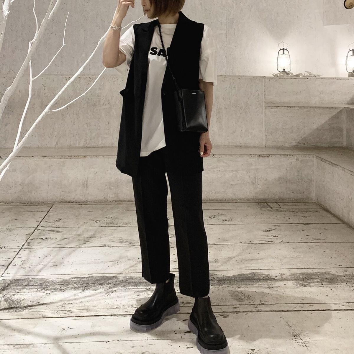 売れ筋新商品 GALLARDAGALANTE リネン テーラードベスト 黒サイズF