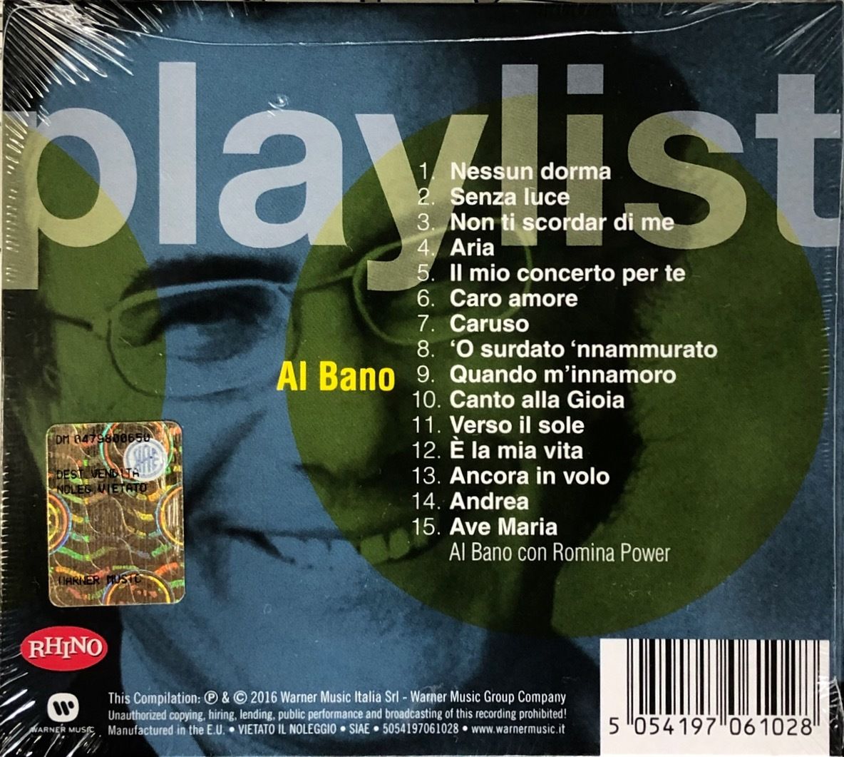 アル バーノ Al Bano Carrisi Playlist 音盤本舗