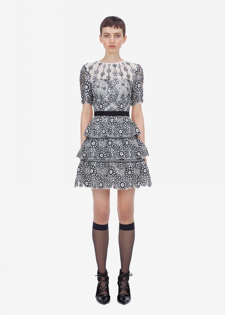 katiebrandtdesign: Self Portrait Tiered Sequin Mini Dress