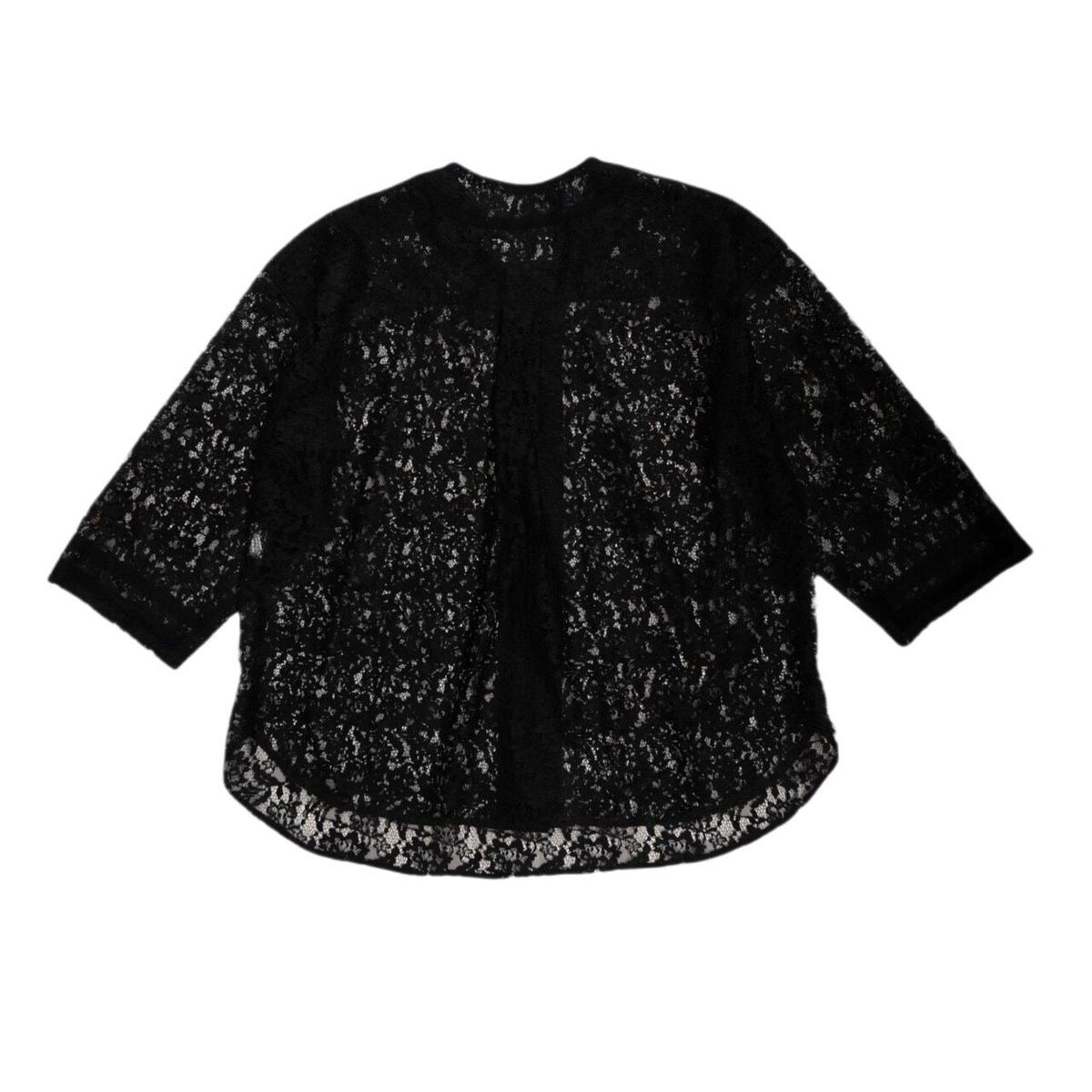 FLOWER LACE BASEBALL TOP(BK) | el conductorH ON...