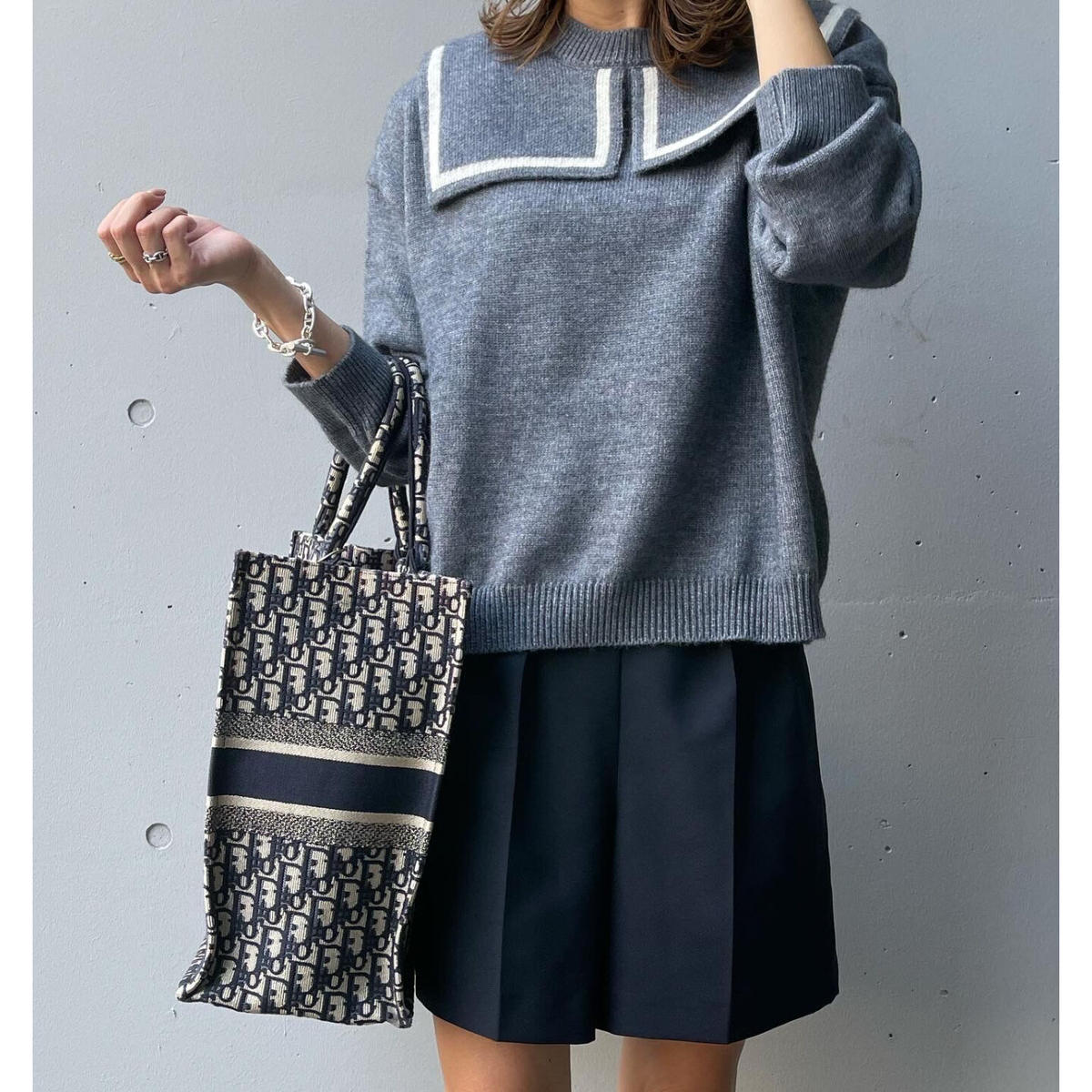 西日本産 【新品】定価7.7万 BED J.W. FORD セーラーカラー ニット