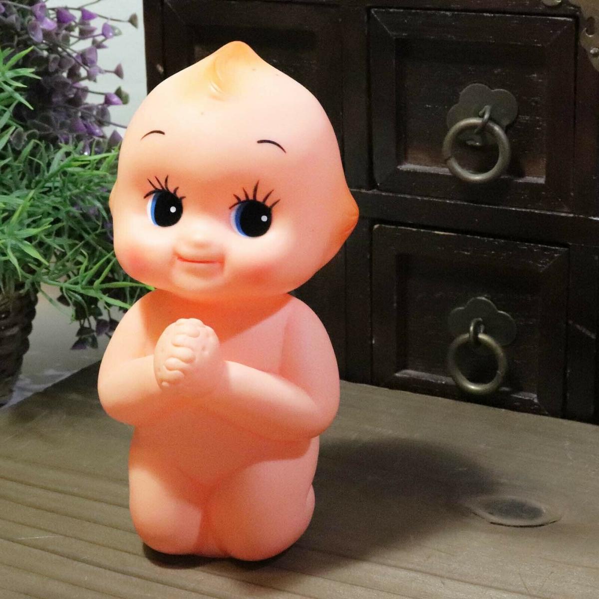 昭和レトロ♪ おいのりキューピー ソフビ貯金箱 | peacetoy