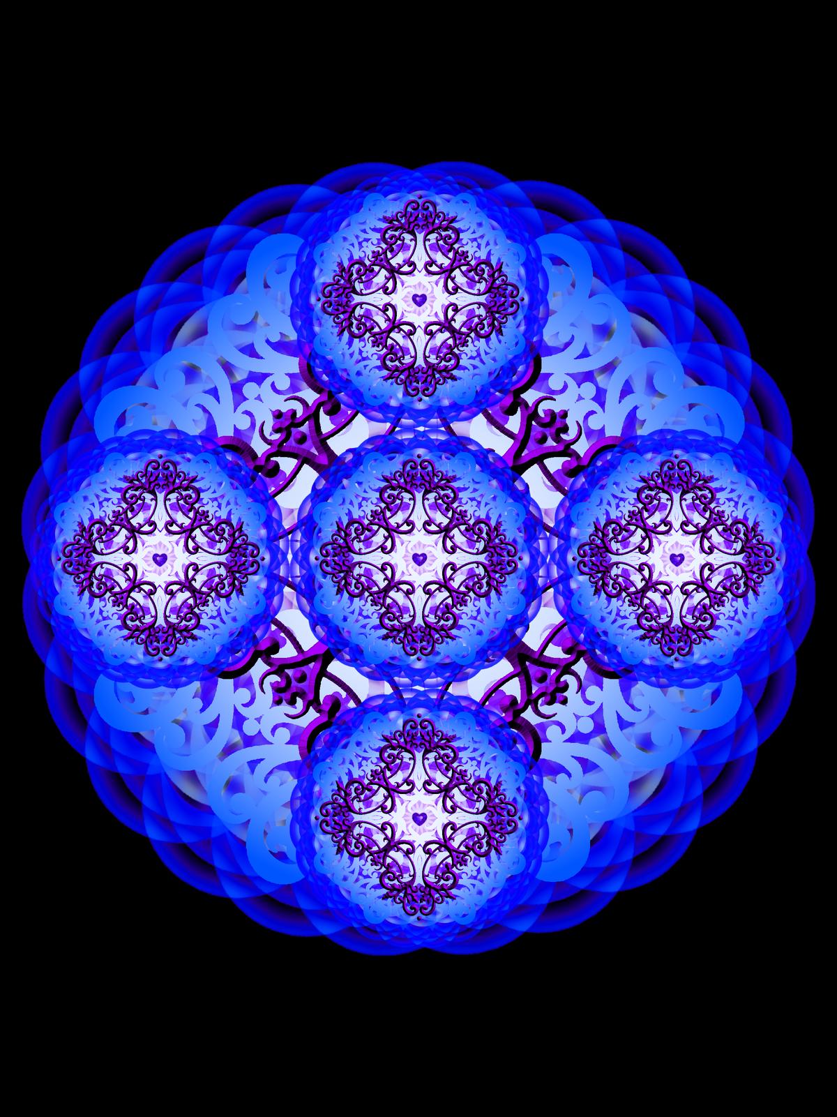 デジタルマンダラ 高画質 Happy Aura Mandala