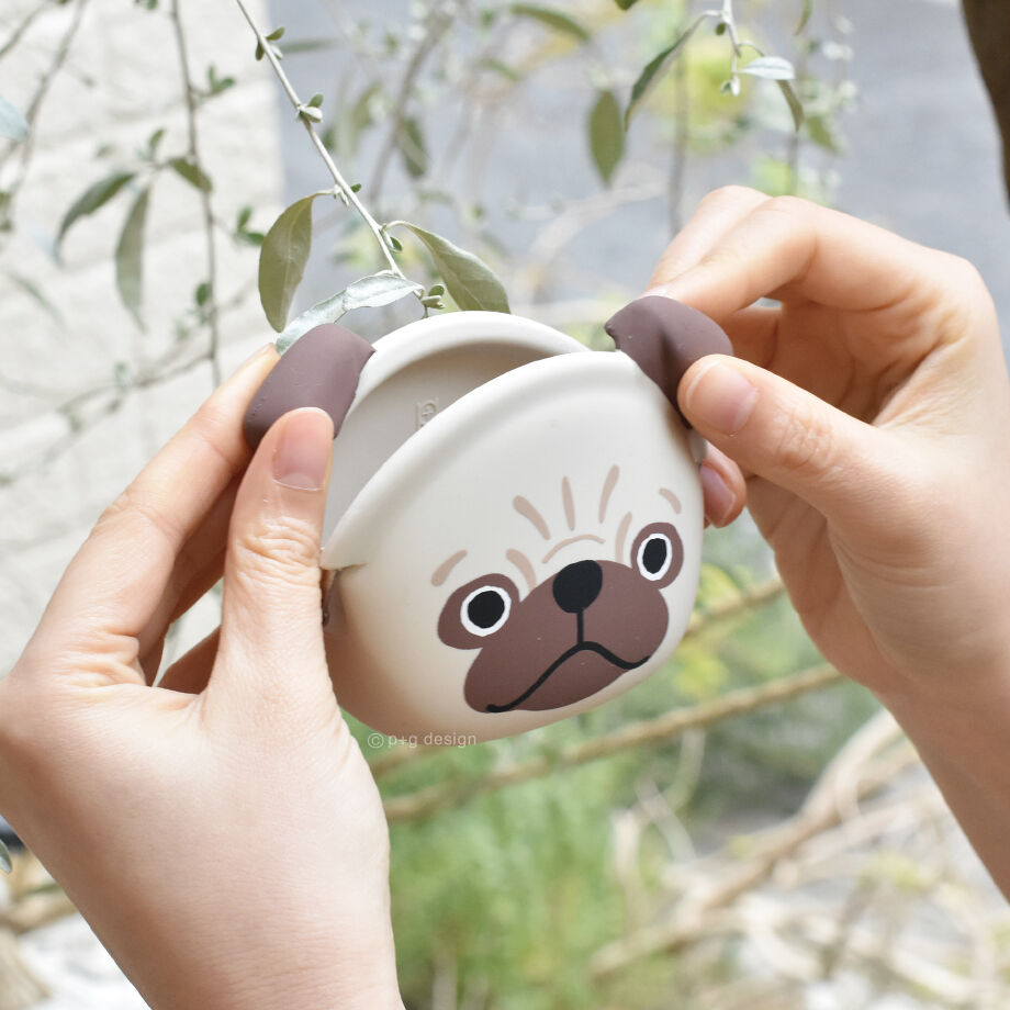 お手頃価格 白くてまるい犬 わたぽめ がま口ポーチ 桃 ポメラニアン 13cm Coplawfirm Com