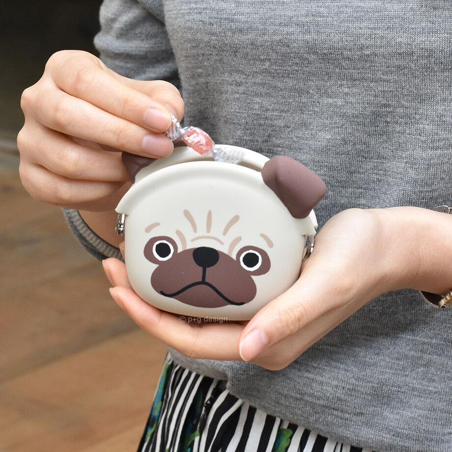 お手頃価格 白くてまるい犬 わたぽめ がま口ポーチ 桃 ポメラニアン 13cm Coplawfirm Com