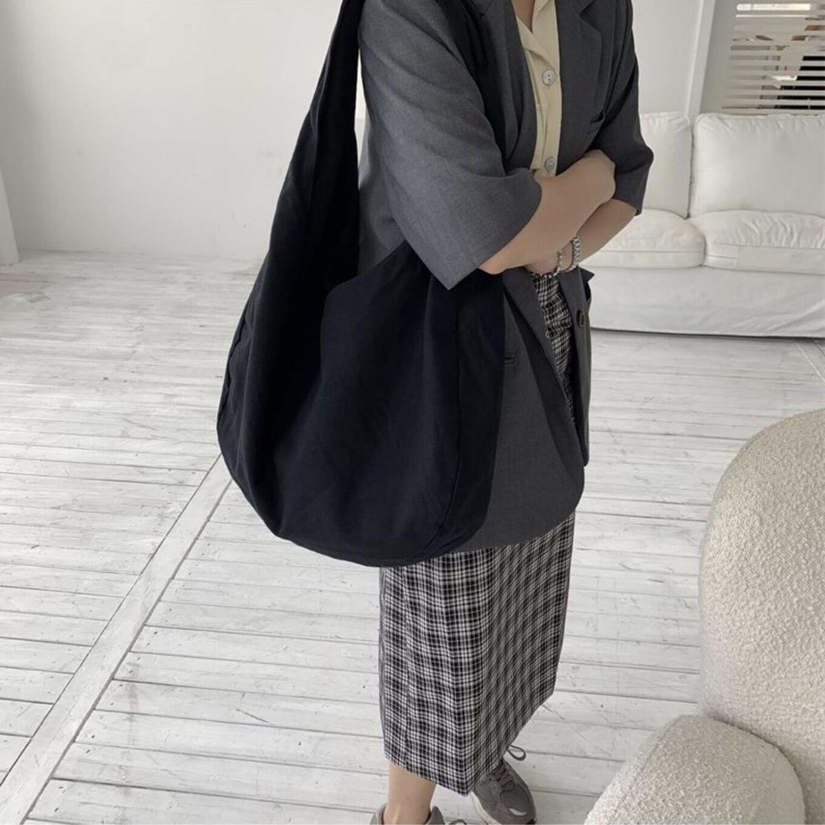 Canvas Big Messenger Bag PIEAL