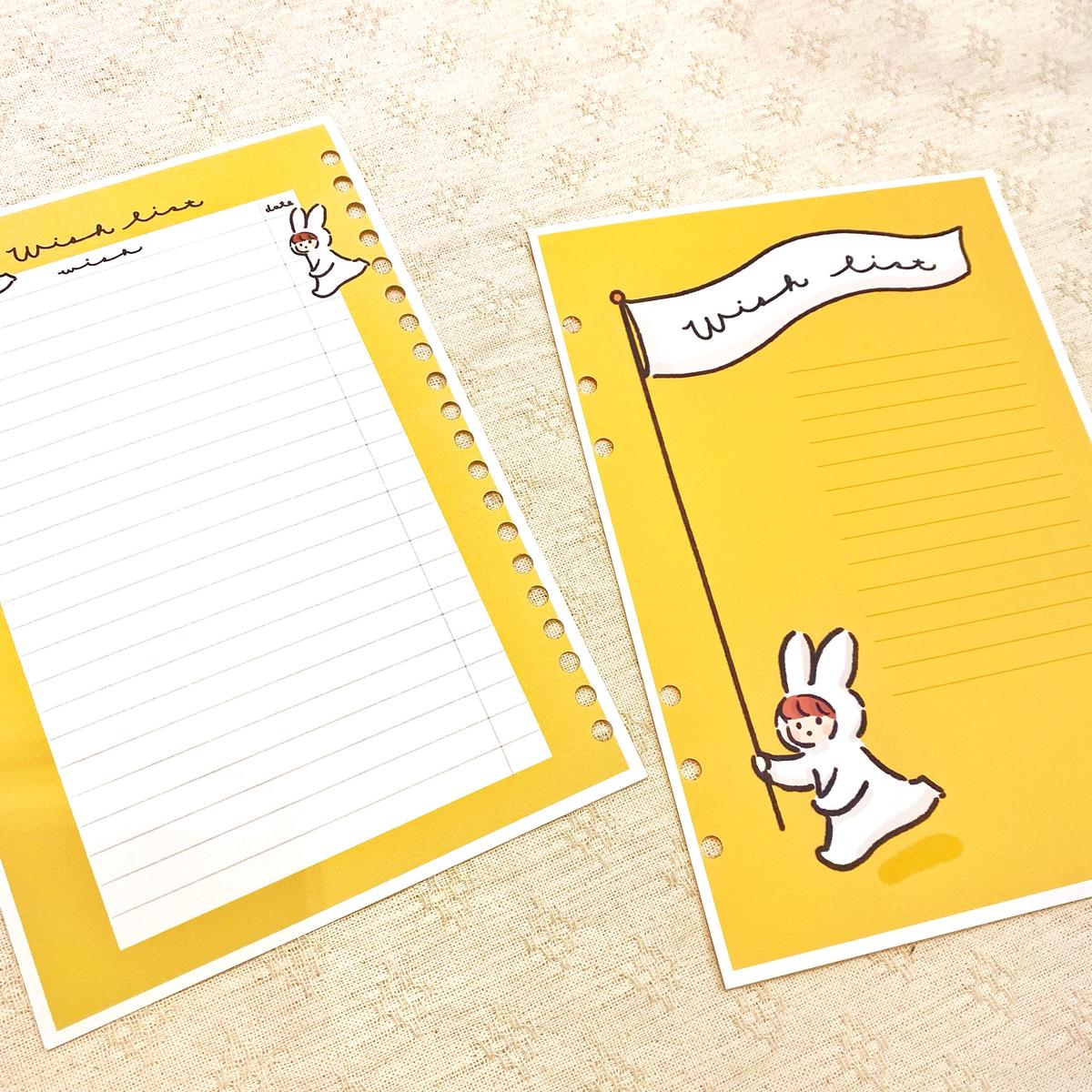 ダウンロード版 Wish List A5手帳リフィル Pieni Trunkukka