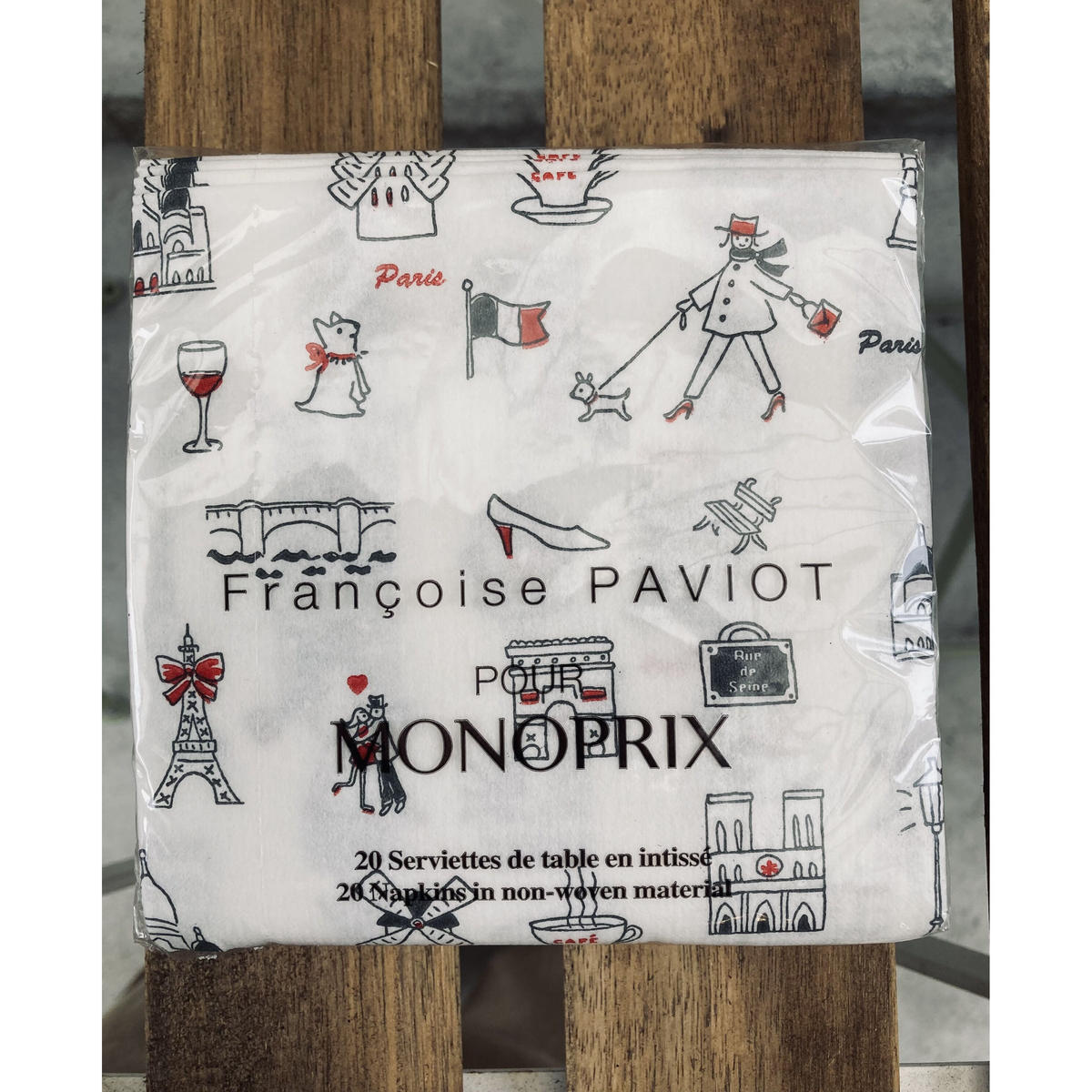 Monoprix モノプリ 紙ナプキン ココロ商店 りんご