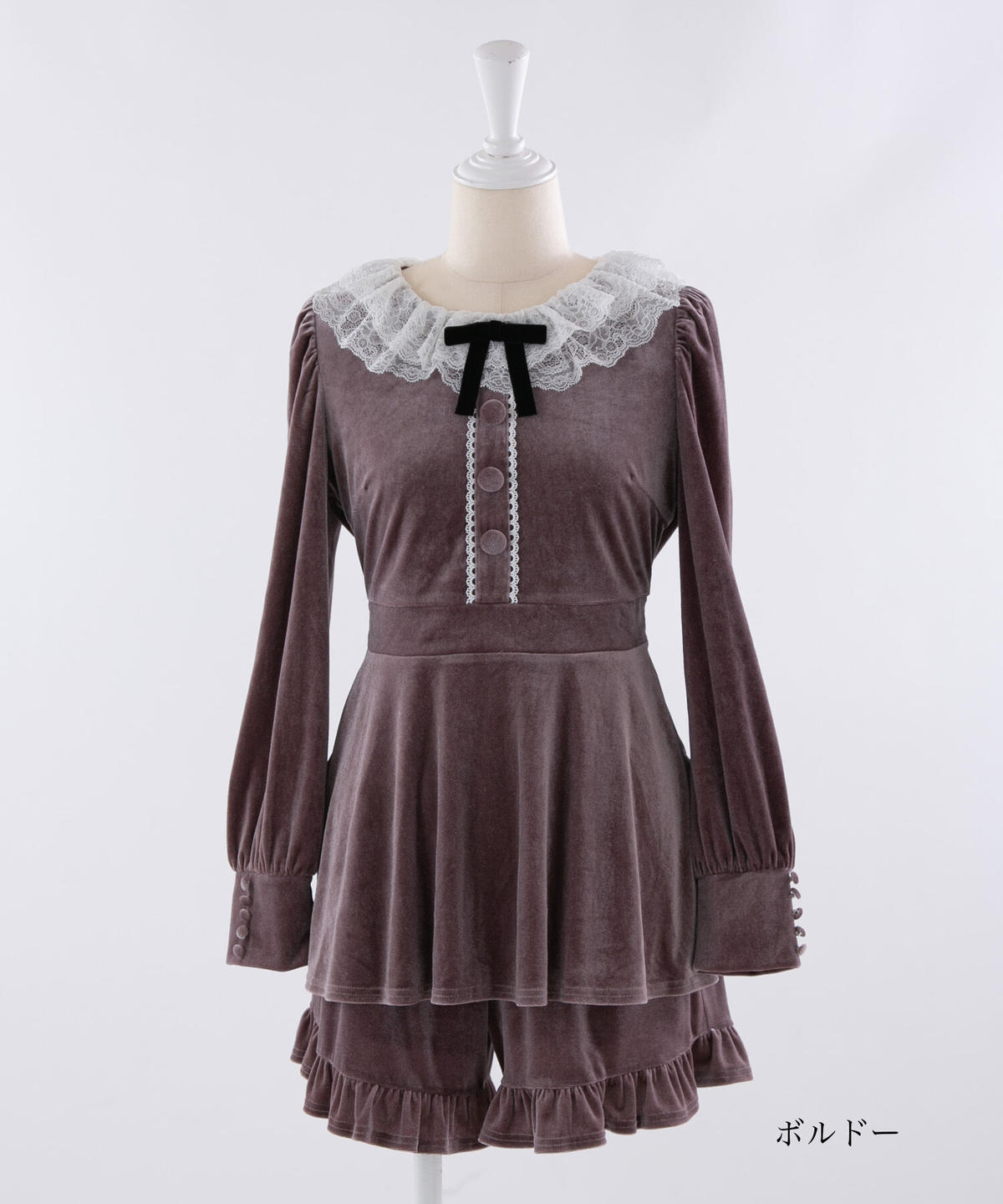 ダブルレースベロアセットアップ | pium