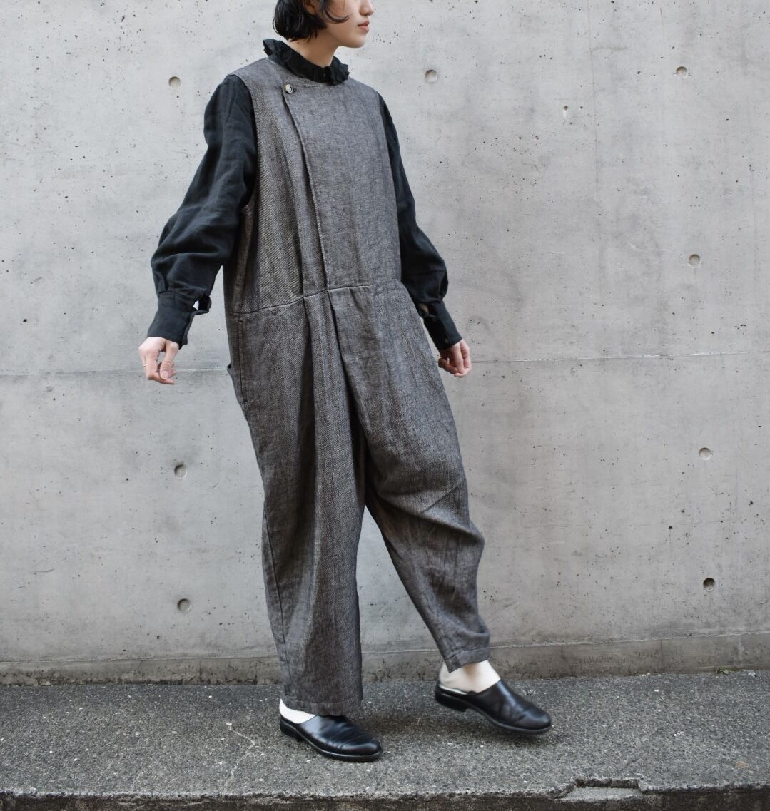 tumugu： ツムグ ヨーロピアンリネンツイル オールインワン 2023