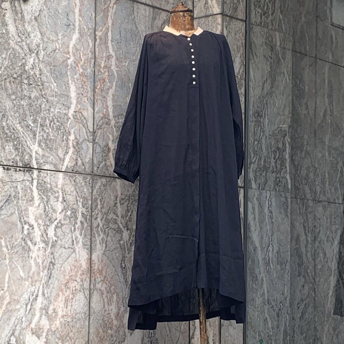 Ouvert リネン コットンラグランワンピース Pivoine