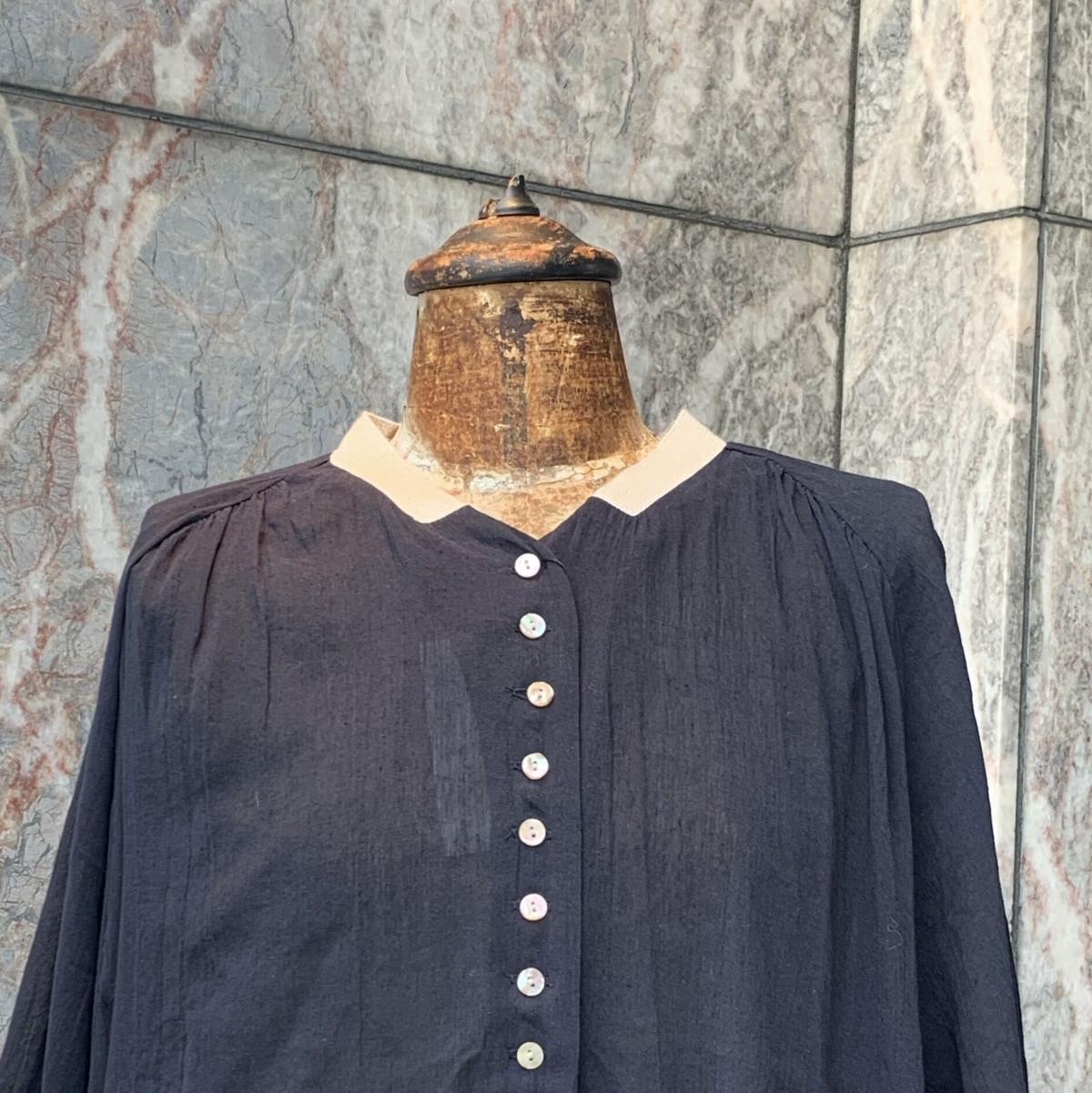 Ouvert リネン コットンラグランワンピース Pivoine